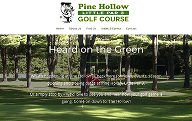Pine Hollow Little Par 3 web page example